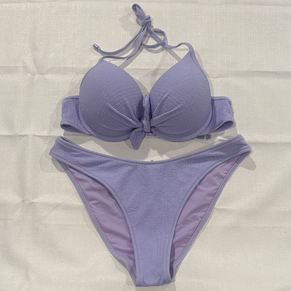 Lavender Halter Bikini Set #16